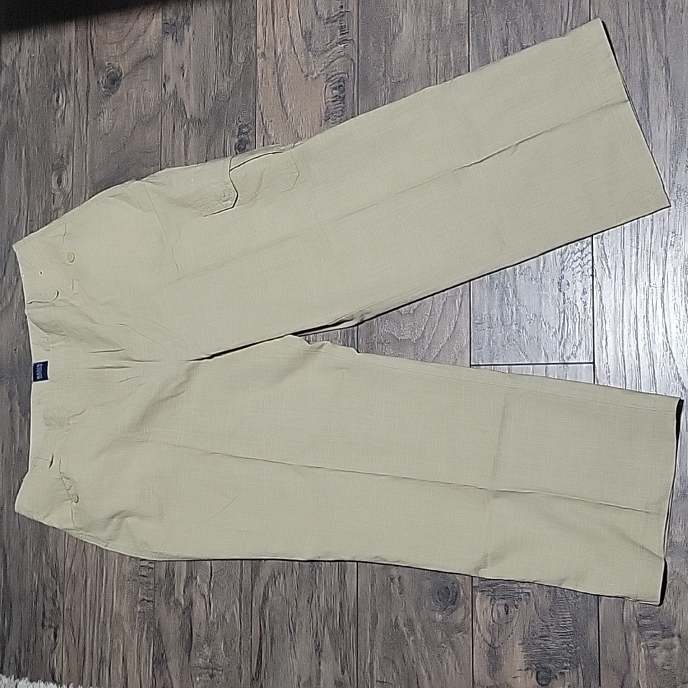 Women's wide leg 100 % cotton with pockets size L or 14